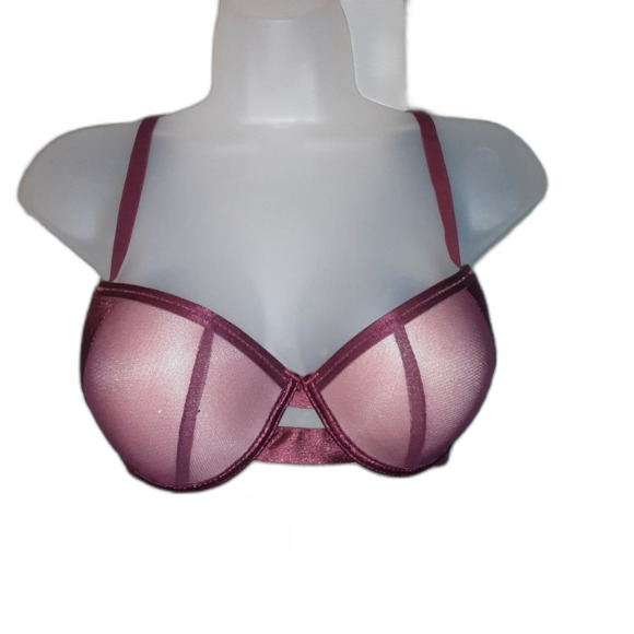 Youmita 38B Zinfandel Demi Mesh Push Up Bra NWT - Picture 1 of 8
